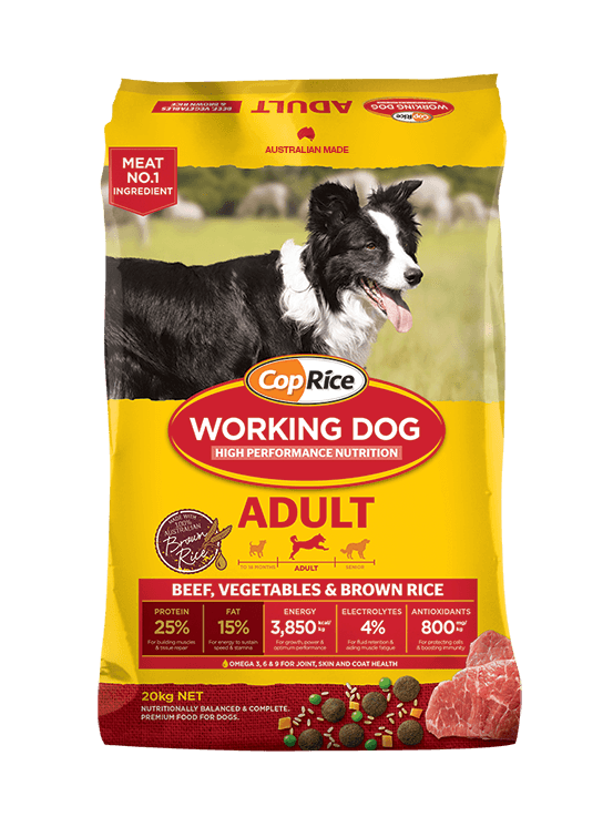 Cop RiceWorking Dog Adult - Beef Dog Food 20kg